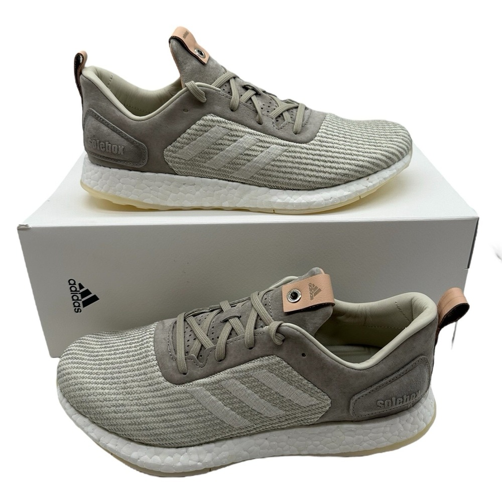 Adidas Pureboost DPR Solebox Shoes Men's Size 10 Stone Grey Sneakers B27992